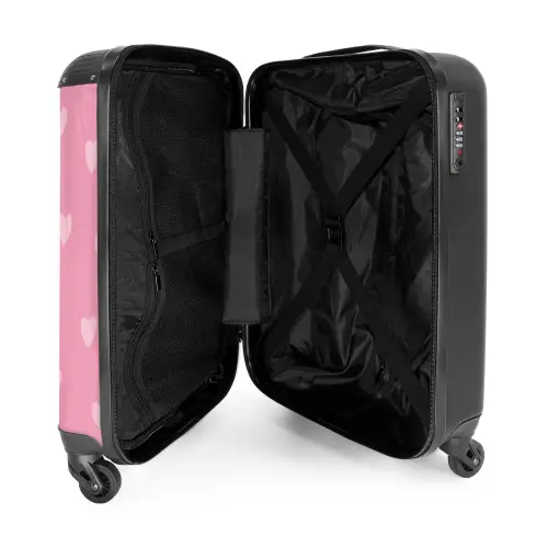Hartjesritme NBS - Handbagage koffer - Kinderen Unisex middel -binnenkant