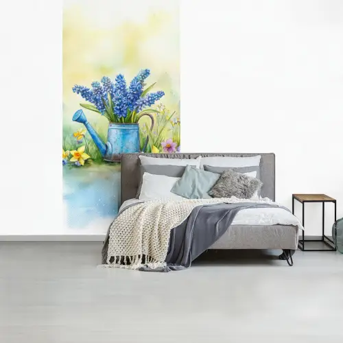 Gieter - Lavendel - Bloesems fotobehang vinyl groot -slaapkamer