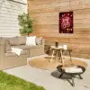 Jingle - Bells - Kerst - Rood Tuinposter op houten frame 2 cm dik klein -sfeer2