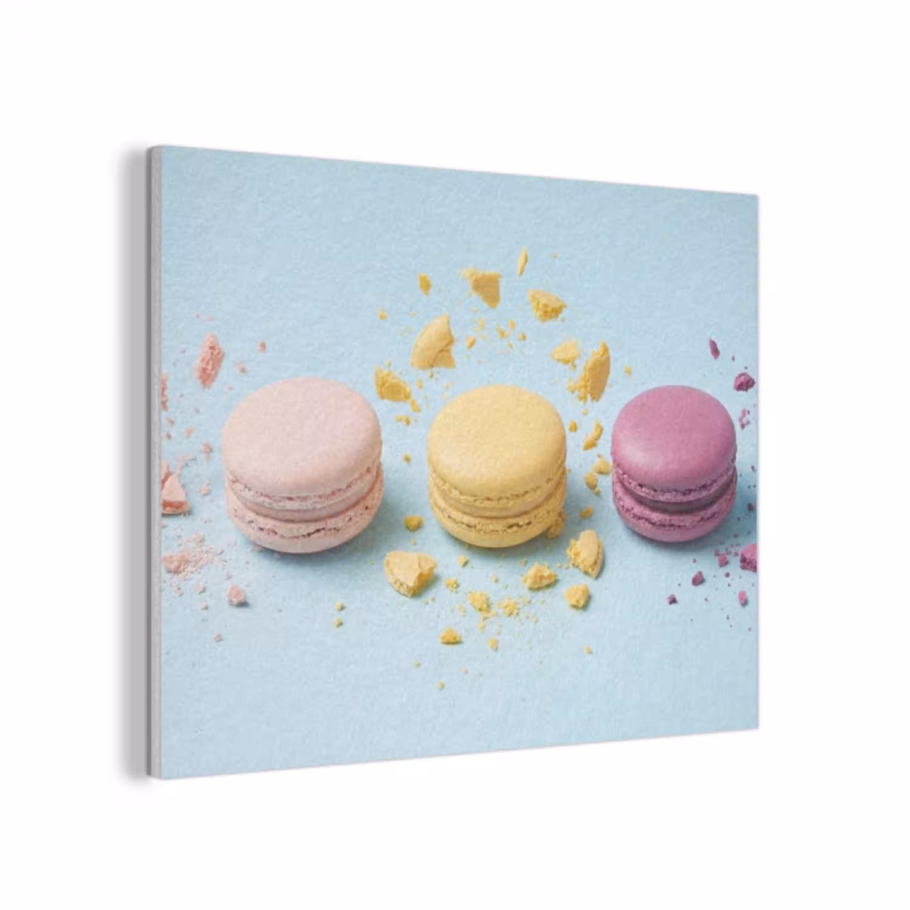 Macarons - Kleurrijk - Pastel PET vilt klein -3d