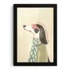 Quote - Hond - Zonnebril fotolijst zwart zonder passe partout klein -3d