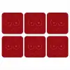 Big titties small heart - Rood - Hart onderzetter kurk middel -3d