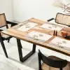 Wilde dieren - Safari - Pastel kleuren - Watercolor - Vliegtuig Placemat vinyl groot -zzsfeer4_Kitchenyeah-website