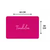 Toedeloe - Roze Placemat vinyl groot -specs