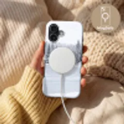 Meer - Dennen - IJs - Winter - Rustgevend Toughcase MagSafe Apple iPhone 17 klein -USP_MagsafeV