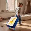 Giraffe - Dier - Kleurrijk Kinderkoffer - Blauw klein -sfeer1