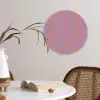 Paars - Oranje - Perzik Wandcirkel kunststof plaat 5mm dik klein 188 -sfeer4