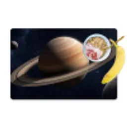 Planeten - Saturnus - Ruimte Placemat vinyl groot -zzzproduct_Kitchenyeah-website