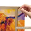 Schotse hooglander - Koeien - Dieren - Kunst Light Box met batterij (Wandlamp) middel -USP_websiteprintNL