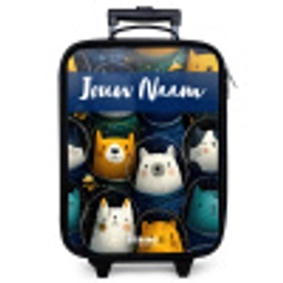 Dieren - Sterren - Planeten - Astronaut Kinderkoffer - Zwart klein -zzz_website3d