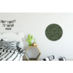 Bladeren - Organisch - Groen Wandcirkel aluminium klein 190 -kinderkamer