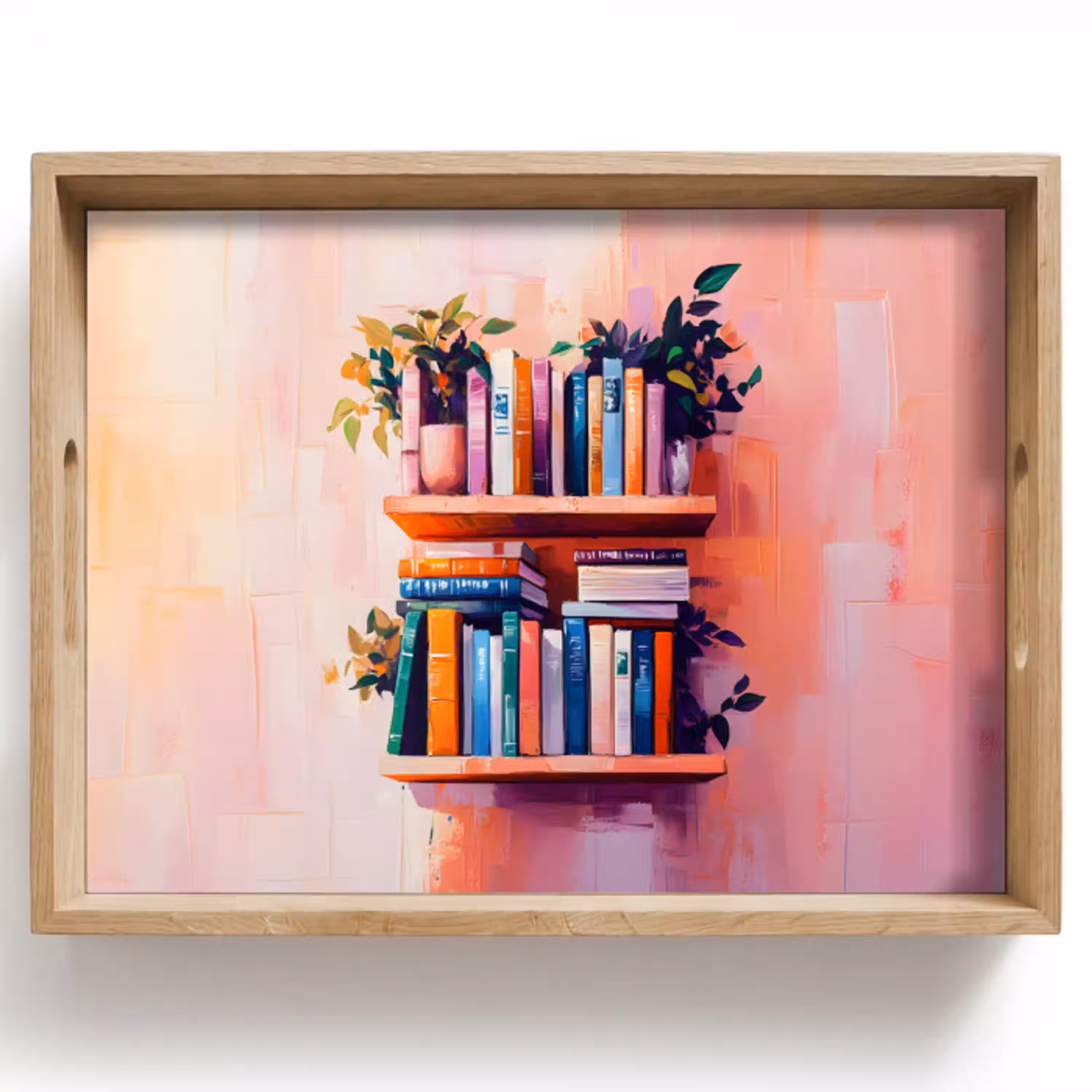 Planken - Boeken - Bladeren Dienblad Rechthoek middel -z3d_shopping