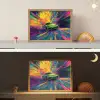 Sportauto - Groen - Verfstrepen - Kleuren Light Box met batterij (Wandlamp kind) middel -sfeer3_kind