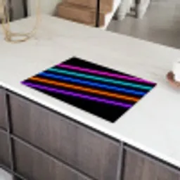 Esthetiek - Retro - Neon Inductie beschermer vinyl 3mm klein -sfeer8