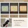 Bloemen - Roze - Getekend - Patroon Light Box met batterij (Wandlamp) middel -USP_lichtkleurNL