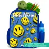 Smiley - Blauw - Geel Kinderrugzak - Blauw middel -inhoud_NL