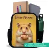 Hamster - Walnoot - Dier Rugzak - Zwart middel -inhoud_NL