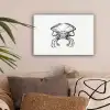Ernst Haeckel - Vintage - Kunst - Krab canvas 2cm klein -sfeer1