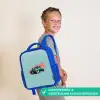 Hotrod turquoise Kinderrugzak - Blauw middel -sfeer3_NL