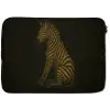 Zebra - Strepen - Goud laptophoes neopreen klein -zkaufland3dotto