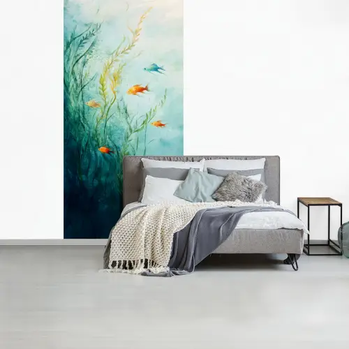 Waterplanten - Vissen - Kleurrijk - Water fotobehang vinyl groot -slaapkamer