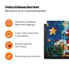 Kerstman - Glas - Kleurrijk Inductie beschermer vinyl 3mm klein -zzzzzzz-td-ups