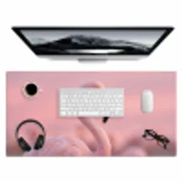 Flamingo - Portret - Roze Muismat XXL klein -3d