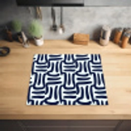 Abstract - Modern - Blauw Inductie beschermer vinyl 3mm middel 274 -sfeer5