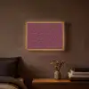 Bladeren - Patroon - Paars Light Box met batterij (Wandlamp) middel 907 -sfeer4