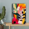 Bloemen - Bladeren - Abstract - Kleurrijk canvas 2cm klein -sfeer4