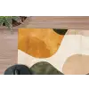 Vormen - Okergeel - Abstract muismat rubber klein -closeup