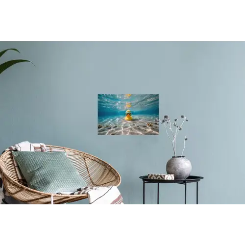 Duikbril - Eend - Water Muursticker klein -plant