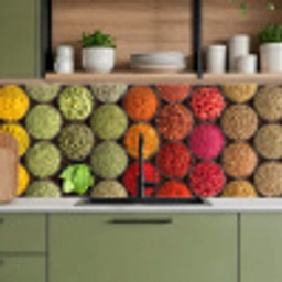 Kruiden - Schaaltjes - Kleurrijk - Textuur keuken achterwand 2 middel -sfeer3