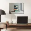 Stapel - Boeken - Groen - Daglicht PET vilt klein -sfeer5