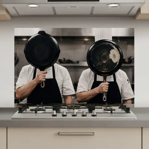 Koks - Koekenpannen - Keuken keuken achterwand spatscherm klein -3d_website