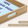 Moeder - Quote - Blauw Dienblad Rechthoek middel -USP_HandgreepNL