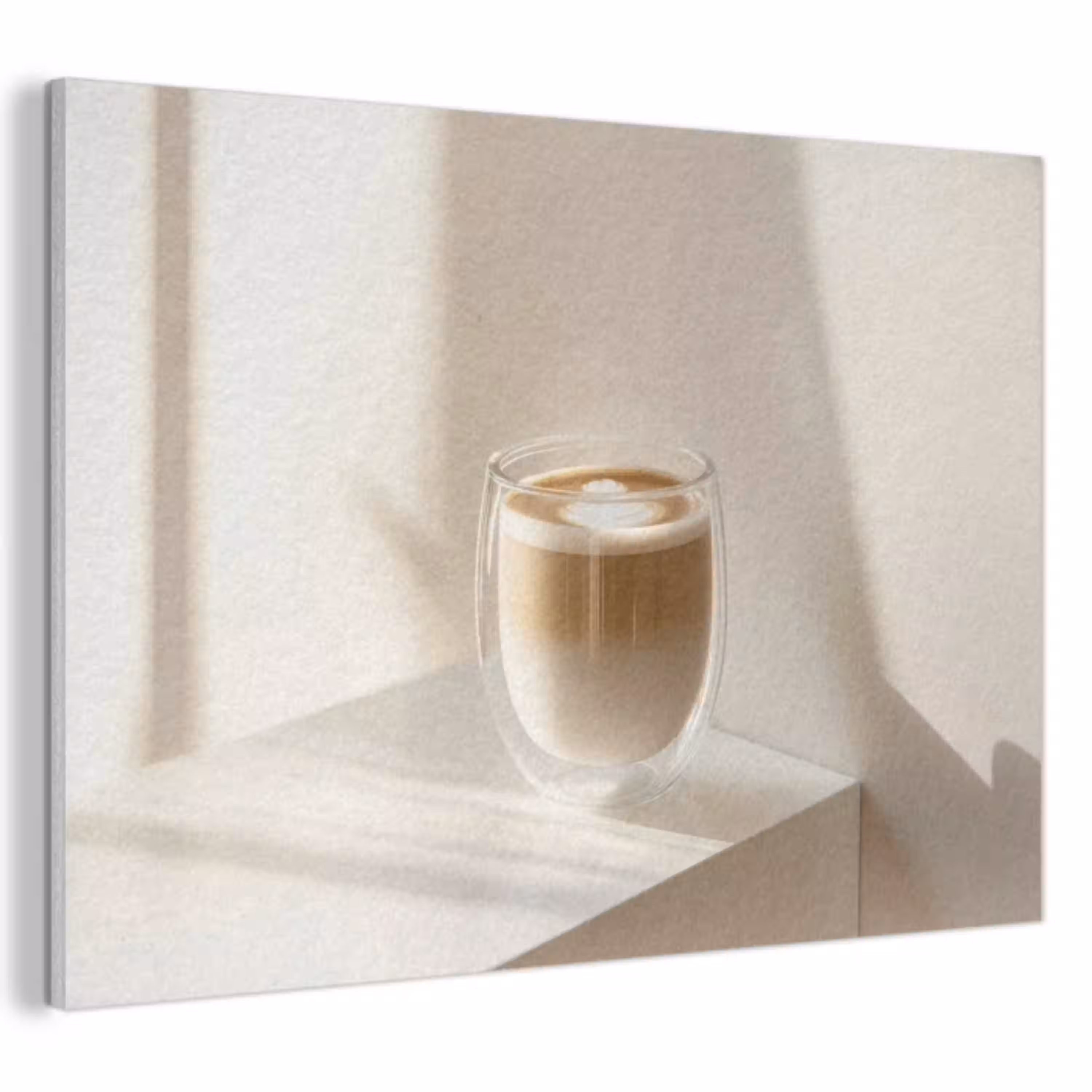 Mok - Latte - Minimalistisch - Schaduw PET vilt klein -3d
