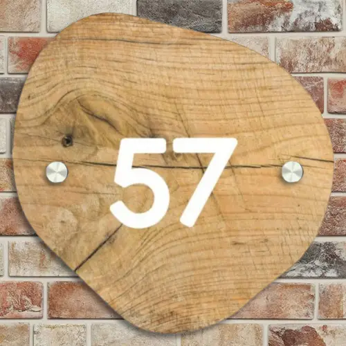 Hout - Traditioneel Naambord Organisch middel -sfeer10