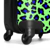 Blauw uipaardpatroon op groene achtergrond NBS - Handbagage koffer - Volwassenen Unisex middel -wiel