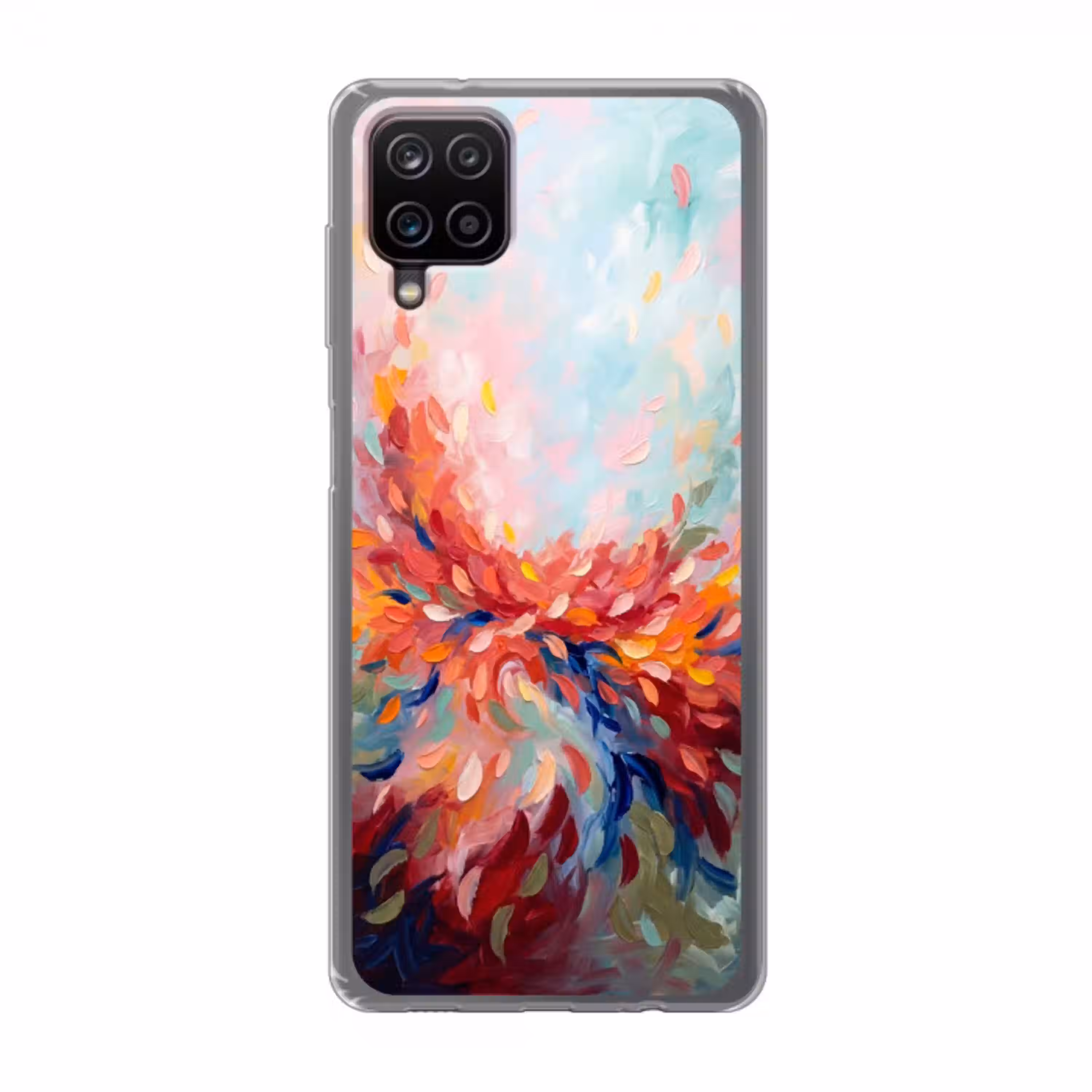 Bloemen - Abstract - Kunst - Modern Telefoonhoesje Samsung Galaxy A12 klein -3d