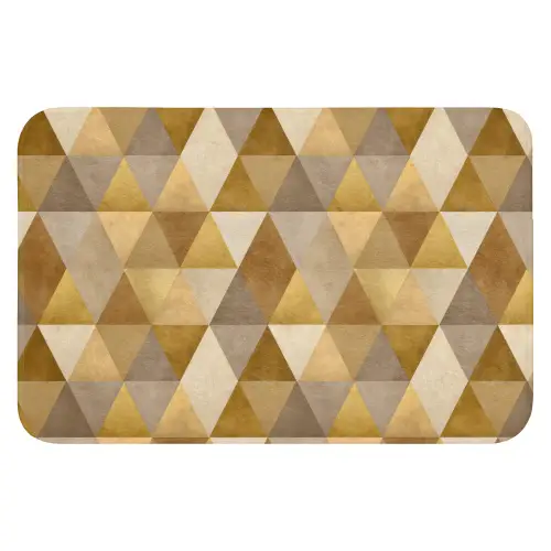 Geometrisch - Driehoek - Goud WCmat klein 1009 -3d