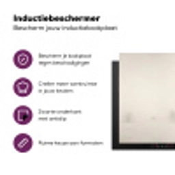 Boom - Mist - Sneeuw - Winter - Minimalistisch Inductie beschermer vinyl 3mm klein -zzzzzzz-cc-usp