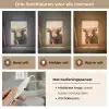 Kerst - Schotse Hooglander - Bruin - Krans Light Box met kabel (Tafellamp) klein -USP_lichtkleurNL
