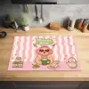 Matcha - Hond - Roze - Groen Inductie beschermer vinyl 3mm klein -sfeer5