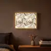 Bloemen - Aquarel - Kleurrijk Light Box met batterij (Wandlamp) middel 907 -sfeer4
