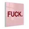 Statement - Krachtig - Roze plexiglas 5mm klein -z3d