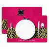Kat - Baas - Roze - Tijgerprint Placemat vinyl groot -zzsfeer2_Kitchenyeah-website