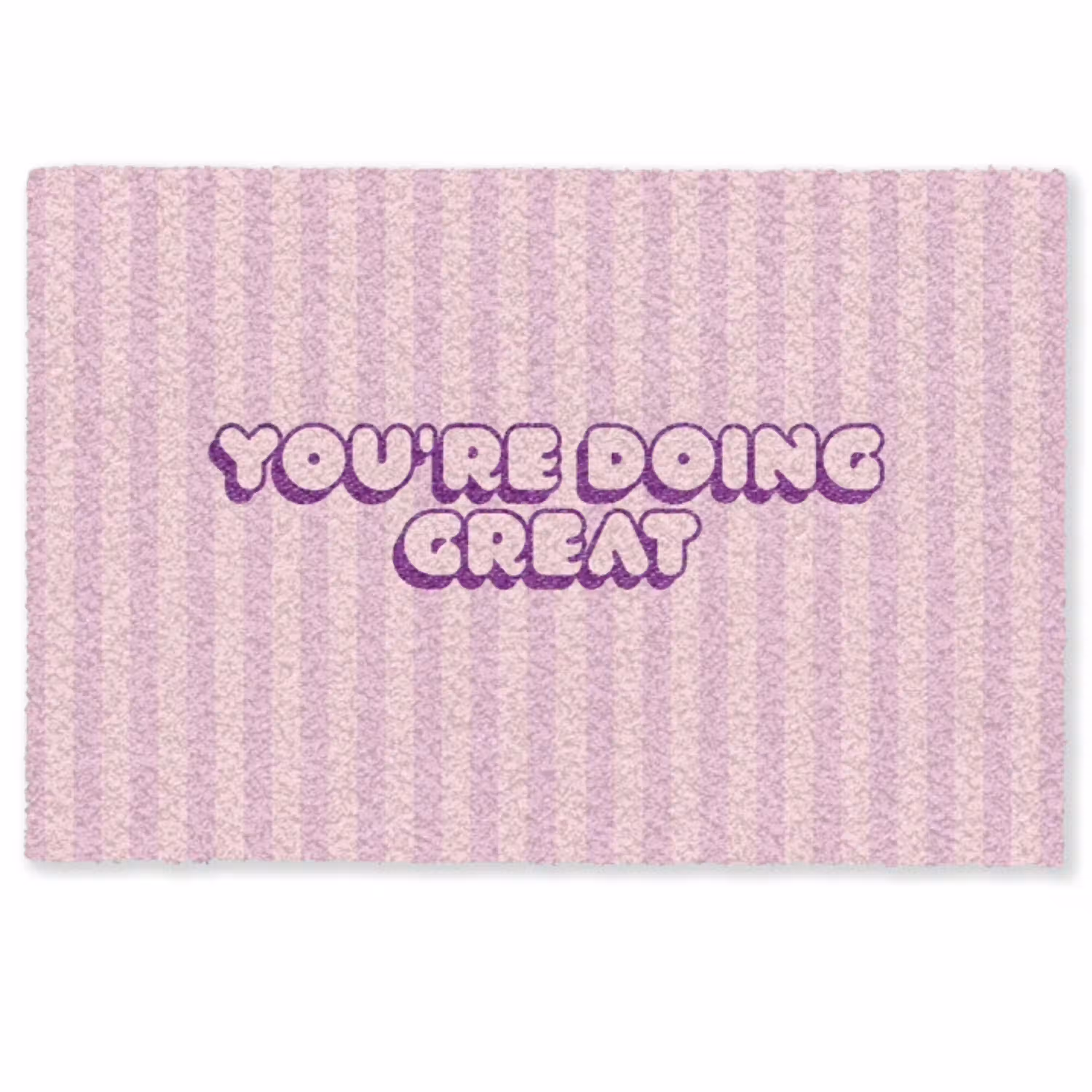 Paars - Strepen - You're doing great - Schaduw Deurmat klein -zkaufland3d
