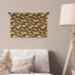 Abstract - Antiek - Goud Wandkleed katoen klein 269 -sfeer4