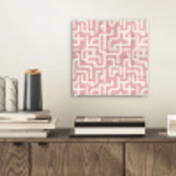 Doolhofpatroon - Roze - Wit - Abstract plexiglas 5mm klein 11 -sfeer1